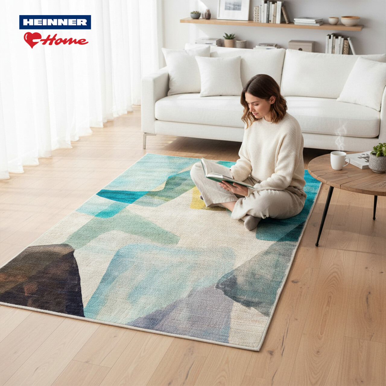 Covor cu print, Forest, Heinner, 160x230 cm, poliester, multicolor - imagine 5